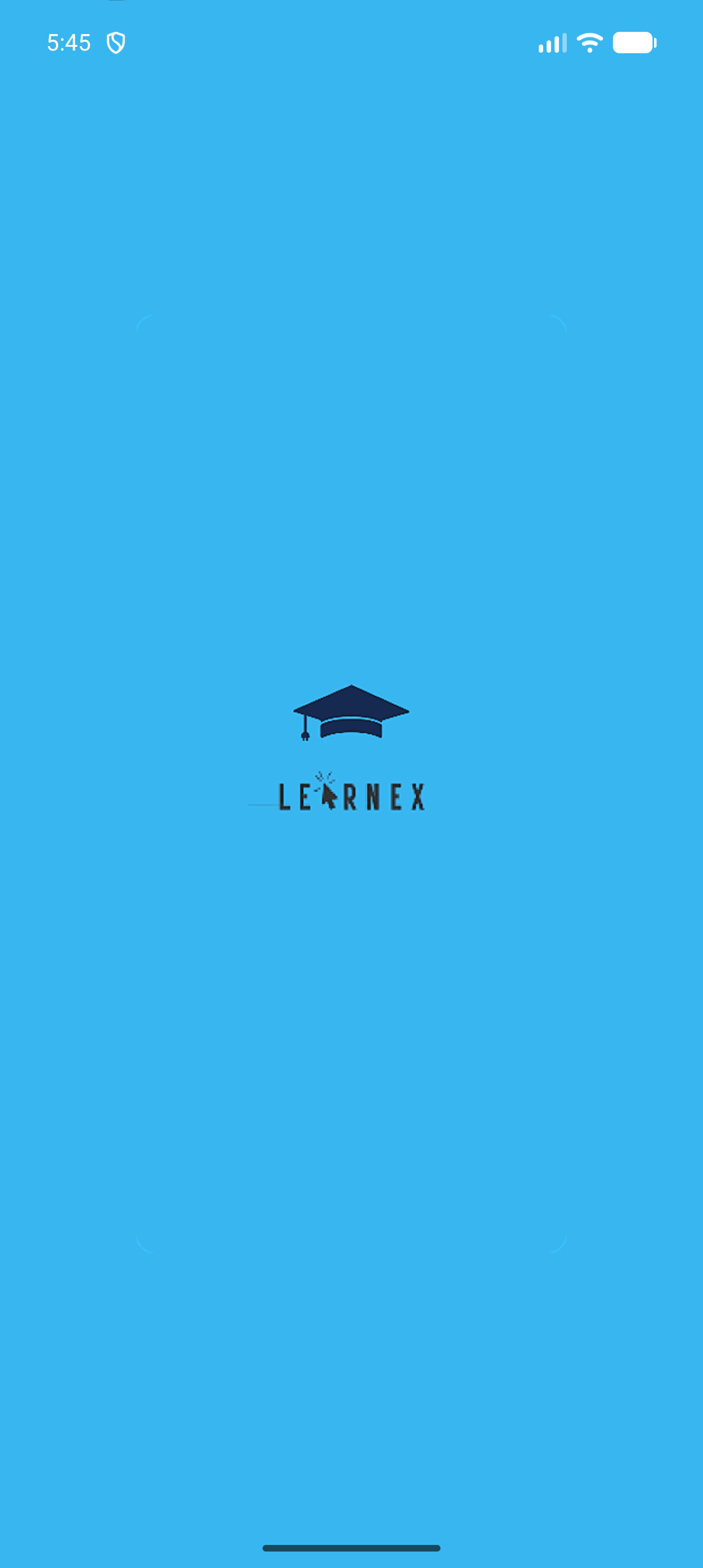 Learnex splash screen